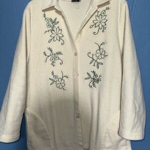 BonWorth Cream Textured Jacket